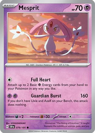 Mesprit (079/191) [Scarlet & Violet: Surging Sparks] Reverse Holofoil