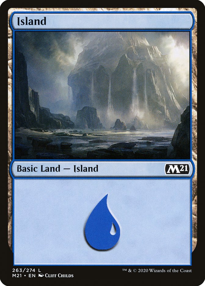 Island (263) [Core Set 2021] Foil