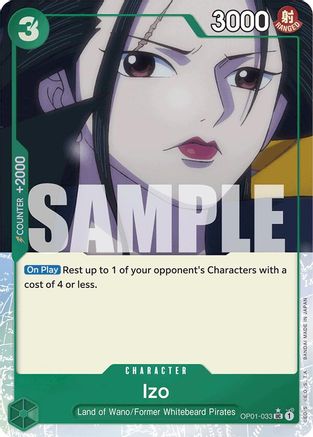 Izo (OP01-033) (Full Art) (OP01-033) - [Premium Booster -The Best-] Foil