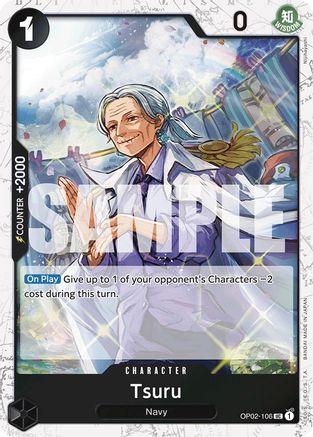 Tsuru (Jolly Roger Foil) (OP02-106) - [Premium Booster -The Best-] Foil