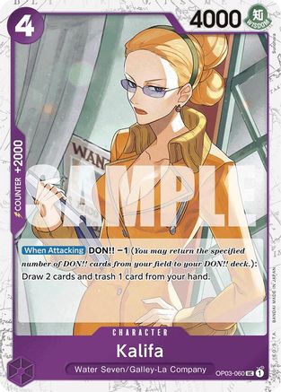 Kalifa (Jolly Roger Foil) (OP03-060) - [Premium Booster -The Best-] Foil