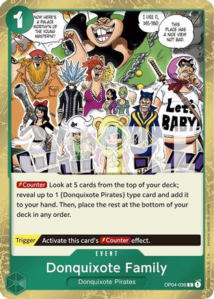 Donquixote Family (Jolly Roger Foil) (OP04-036) - [Premium Booster -The Best-] Foil