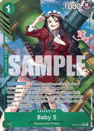 Baby 5 (OP05-034) (Alternate Art) (OP05-034) - [Premium Booster -The Best-] Foil