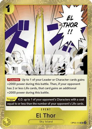 El Thor (Jolly Roger Foil) (OP05-114) - [Premium Booster -The Best-] Foil