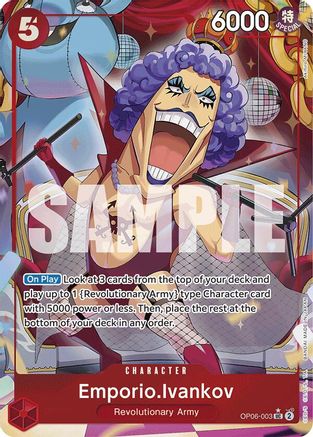 Emporio.Ivankov (Full Art) (OP06-003) - [Premium Booster -The Best-] Foil