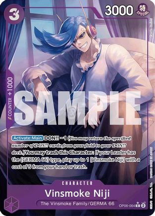 Vinsmoke Niji (OP06-064) (Full Art) (OP06-064) - [Premium Booster -The Best-] Foil
