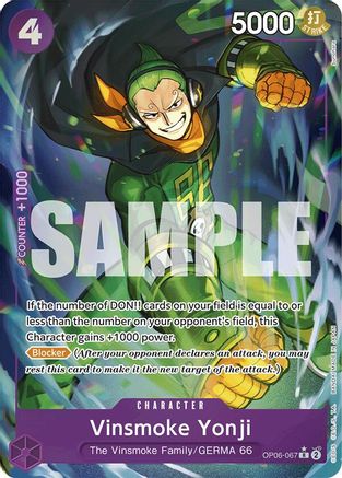 Vinsmoke Yonji (OP06-067) (Full Art) (OP06-067) - [Premium Booster -The Best-] Foil