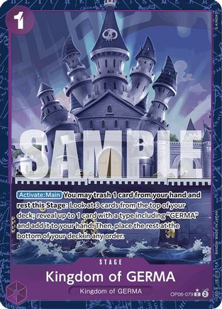 Kingdom of GERMA (Alternate Art) (OP06-079) - [Premium Booster -The Best-] Foil