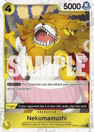 Nekomamushi (Jolly Roger Foil) (OP06-110) - [Premium Booster -The Best-] Foil