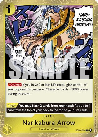 Narikabura Arrow (Jolly Roger Foil) (ST09-014) - [Premium Booster -The Best-] Foil