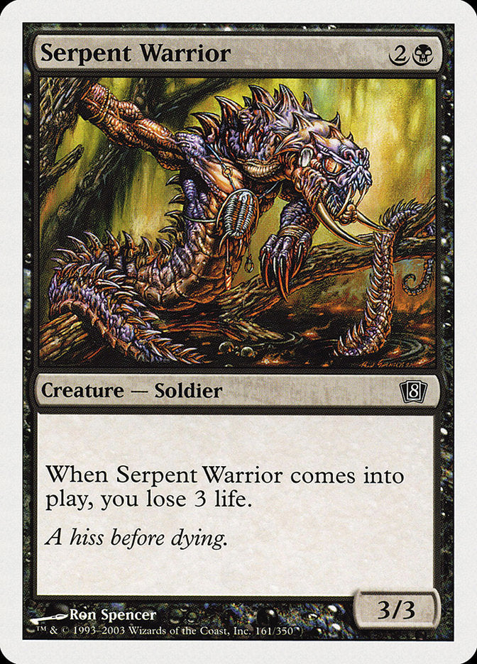 Serpent Warrior [Eighth Edition] Foil
