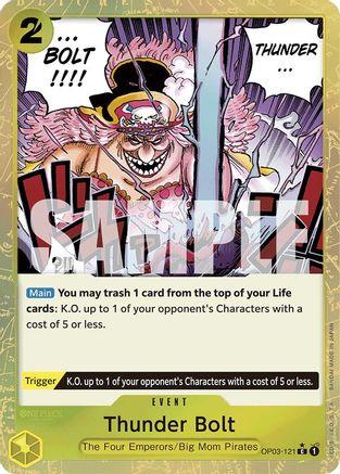 Thunder Bolt (Textured Foil) (OP03-121) - [Premium Booster -The Best-] Foil
