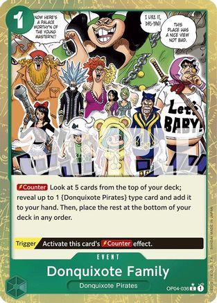 Donquixote Family (Textured Foil) (OP04-036) - [Premium Booster -The Best-] Foil