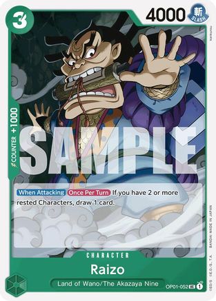 Raizo (Reprint) (OP01-052) - [Premium Booster -The Best-]