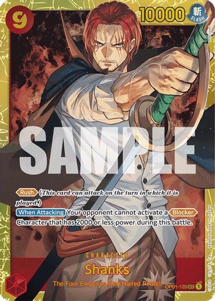 Shanks (OP01-120) (Reprint) (OP01-120) - [Premium Booster -The Best-] Foil