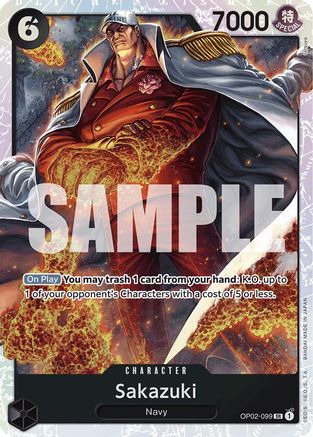 Sakazuki (Reprint) (OP02-099) - [Premium Booster -The Best-] Foil