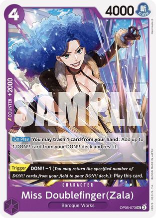 Miss Doublefinger(Zala) (Reprint) (OP05-073) - [Premium Booster -The Best-]