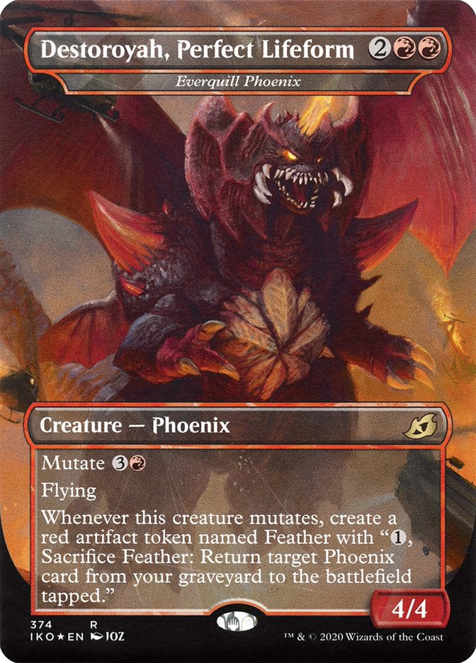 Everquill Phoenix - Destoroyah, Perfect Lifeform (Godzilla Series) [Ikoria: Lair of Behemoths] Foil