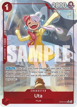 Uta (Parallel) (OP09-002) - [Emperors in the New World] Foil