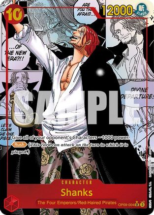 Shanks (004) (Manga) (OP09-004) - [Emperors in the New World] Foil