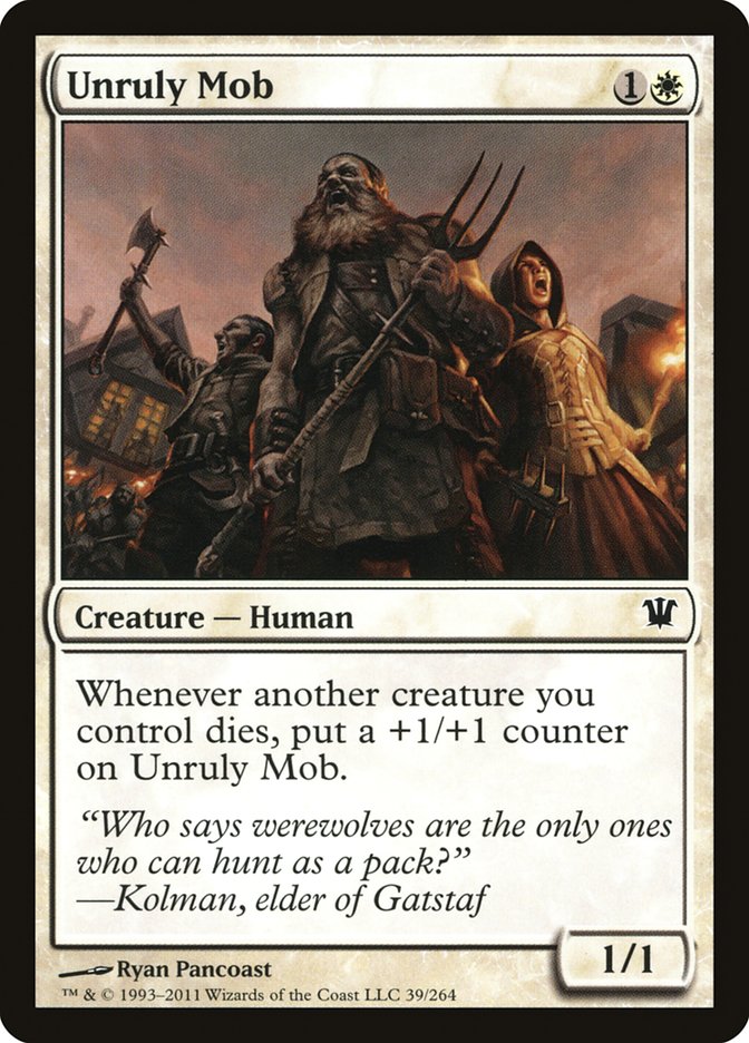 Unruly Mob [Innistrad] Foil
