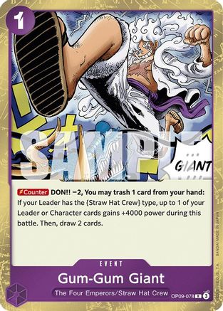 Gum-Gum Giant (OP09-078) - [Emperors in the New World] Foil
