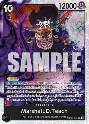 Marshall.D.Teach (093) (OP09-093) - [Emperors in the New World] Foil
