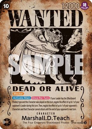 Marshall.D.Teach (093) (Wanted Poster) (OP09-093) - [Emperors in the New World] Foil