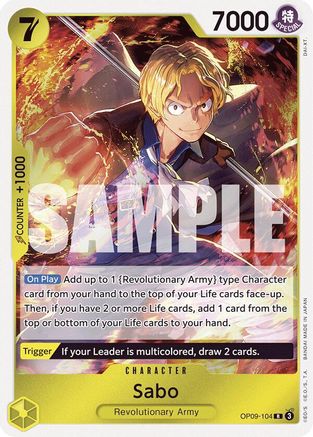 Sabo (104) (OP09-104) - [Emperors in the New World] Foil