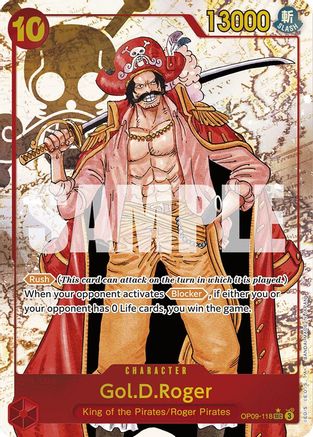 Gol.D.Roger (Alternate Art) (OP09-118) - [Emperors in the New World] Foil