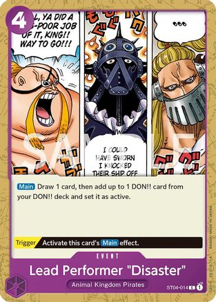 Lead Performer "Disaster" (ST04-014) - [Revision Pack Cards]