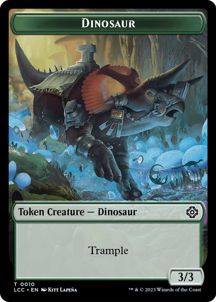 Dinosaur  [The Lost Caverns of Ixalan Commander Tokens] Foil