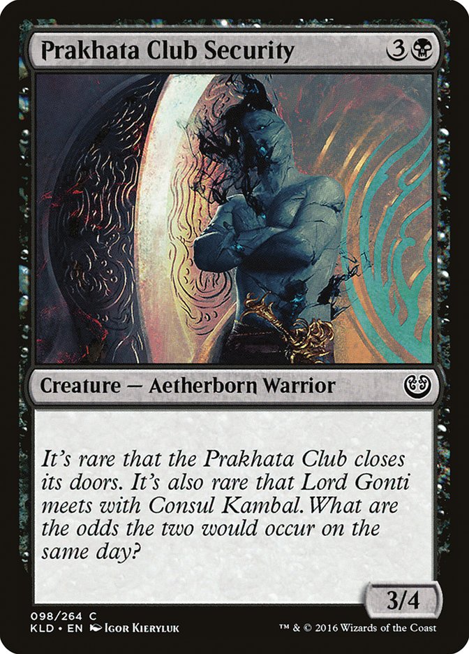 Prakhata Club Security [Kaladesh] Foil