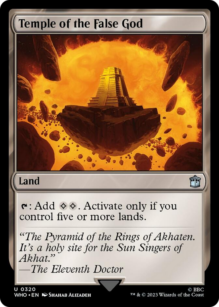 Temple of the False God [Doctor Who] Foil