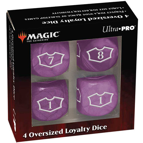 Magic: the Gathering Oversized Planeswalker Loyalty Dice (4pcs - Purple)