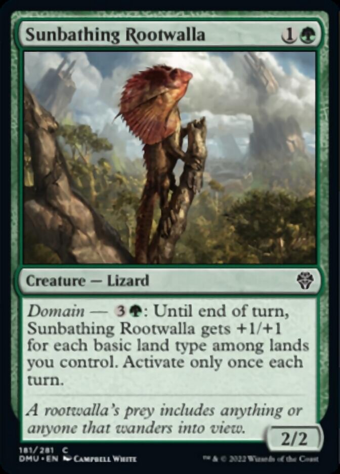 Sunbathing Rootwalla [Dominaria United] Foil