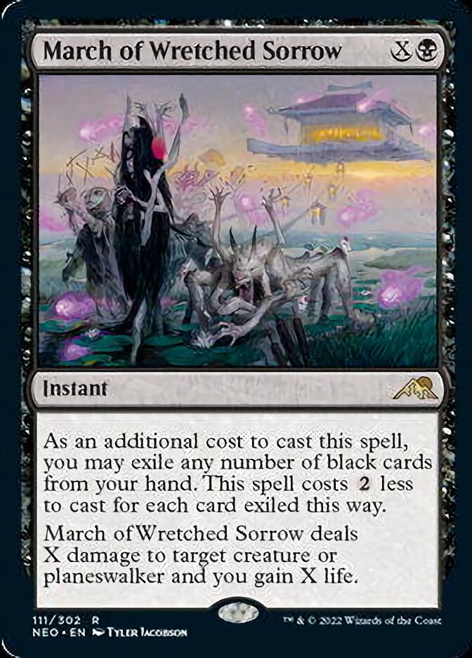 March of Wretched Sorrow [Kamigawa: Neon Dynasty] Foil