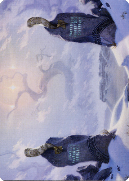 Snow-Covered Plains // Snow-Covered Plains  [Art Series: Kaldheim] (Borderless)