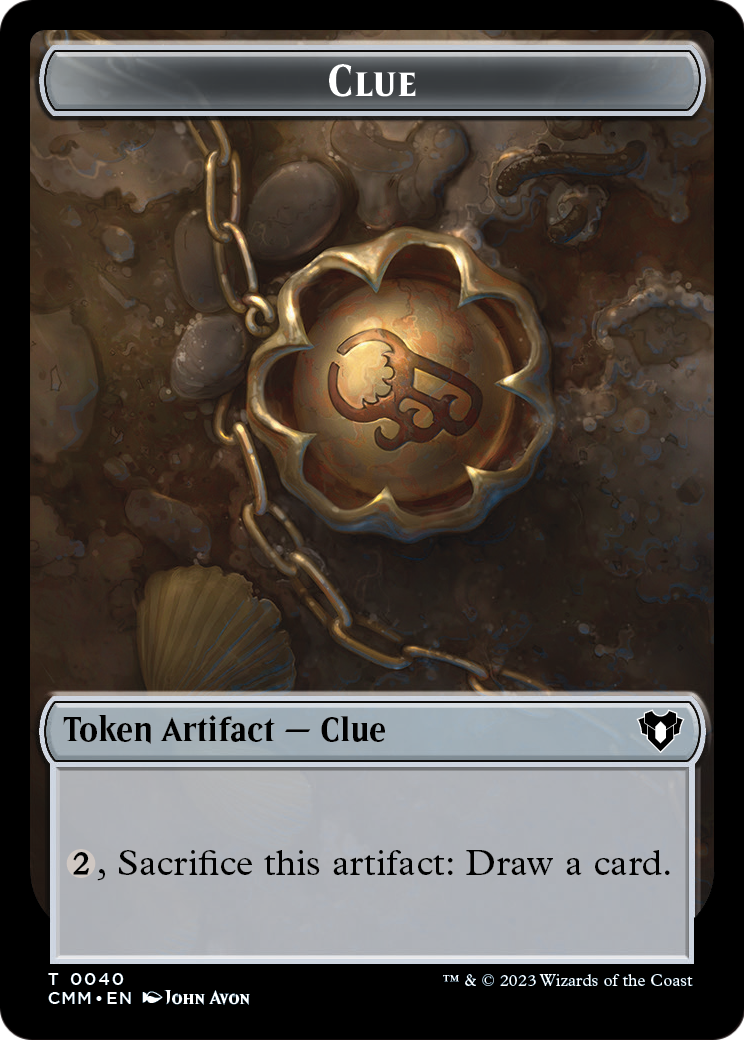 Clue  [Commander Masters Tokens]