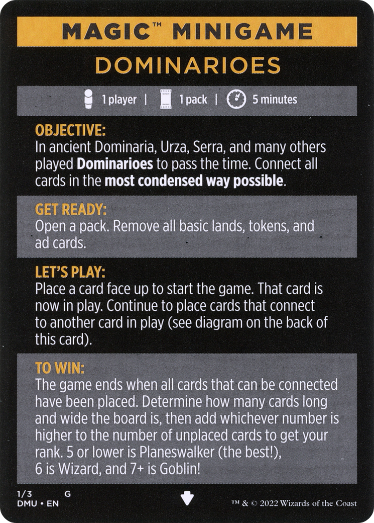 Dominarioes // Dominarioes (cont'd)  [Dominaria United Minigames]