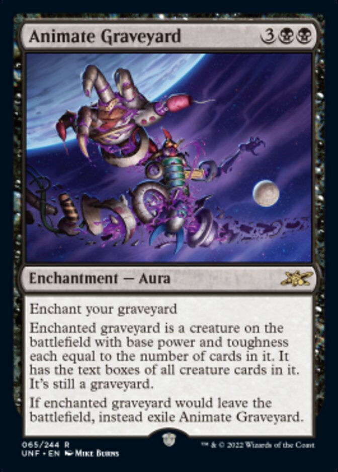 Animate Graveyard [Unfinity] Foil