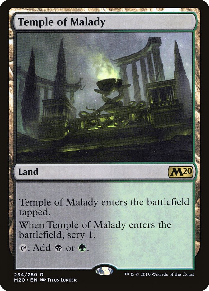 Temple of Malady [Core Set 2020] Foil