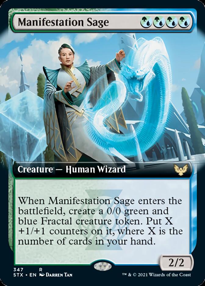 Manifestation Sage (Extended Art) [Strixhaven: School of Mages] Foil