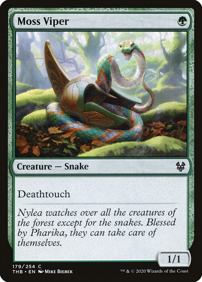 Moss Viper [Theros Beyond Death] Foil