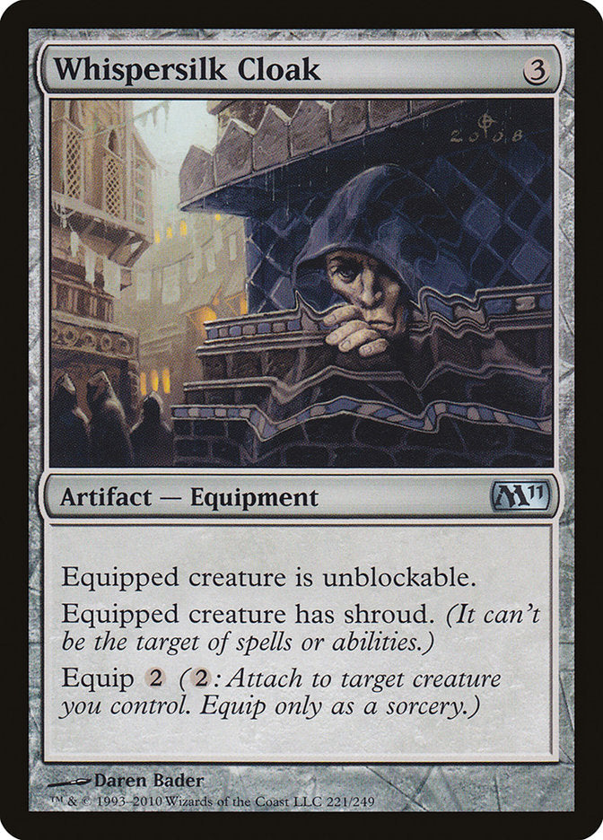 Whispersilk Cloak [Magic 2011] Foil