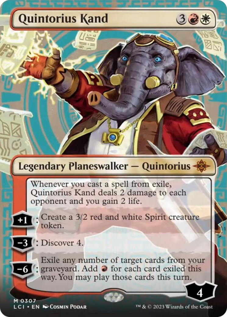 Quintorius Kand (0307) (Borderless) [The Lost Caverns of Ixalan] Foil