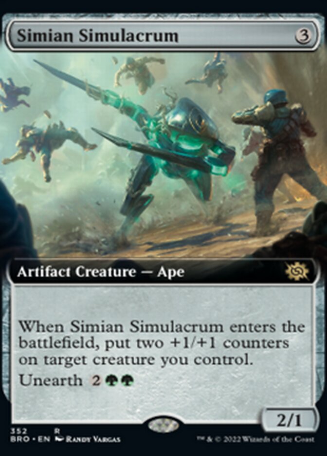 Simian Simulacrum (Extended Art) [The Brothers' War] Foil