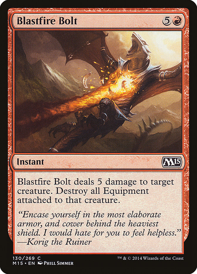 Blastfire Bolt [Magic 2015] Foil