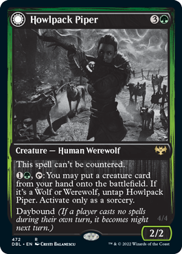 Howlpack Piper // Wildsong Howler [Innistrad: Double Feature] Foil
