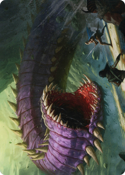 Purple Worm // Purple Worm  [Adventures in the Forgotten Realms Art Series] (Borderless) Foil